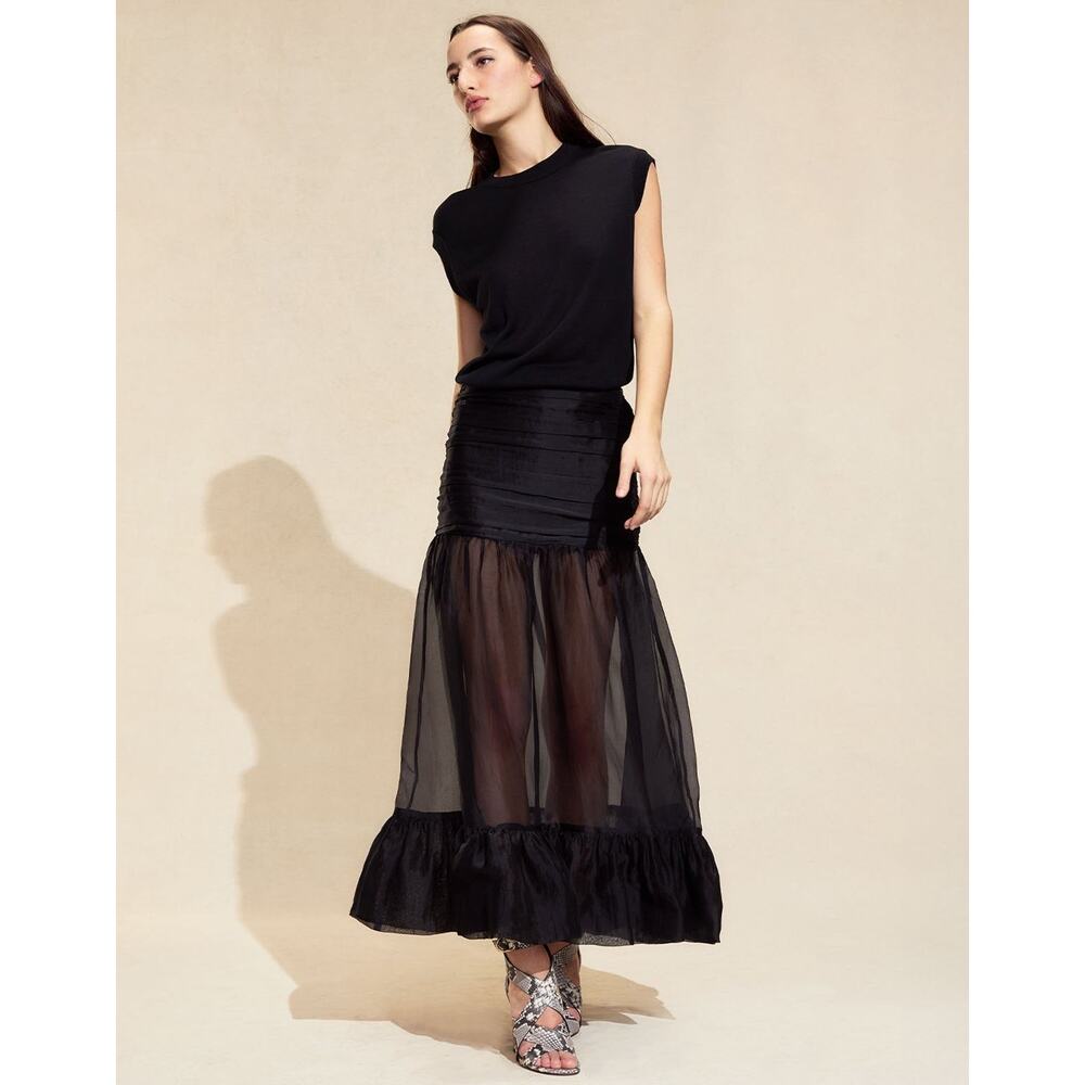 Cynthia Rowley Serafina Silk Organza Maxi Skirt -… - image 3